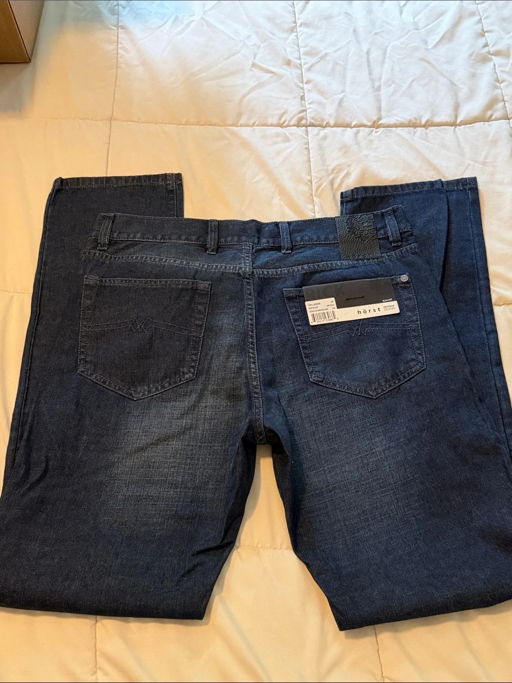 Horst Men's Dark Blue Slim Fit-Leg Jeans size 35